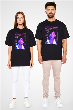 Prince Siyah Oversize Tişört Oversize T-shirt - TişörtFabrikası
