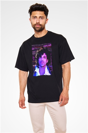 Prince Siyah Oversize Tişört Oversize T-shirt - TişörtFabrikası