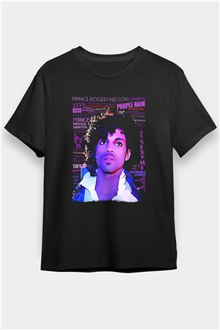Prince Siyah Unisex Tişört T-Shirt - TişörtFabrikası