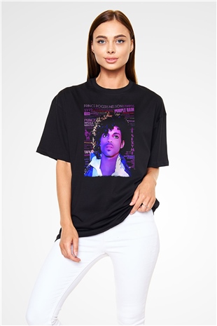 Prince Siyah Oversize Tişört Oversize T-shirt - TişörtFabrikası