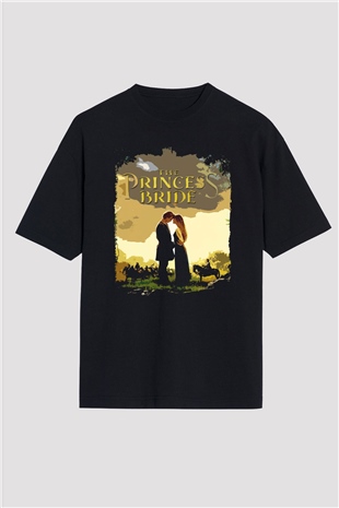 Princess Bride Siyah Oversize Tişört