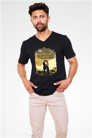 Princess Bride Siyah Unisex  V Yaka Tişört