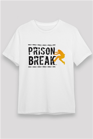 Prison Break Beyaz Unisex Tişört T-Shirt