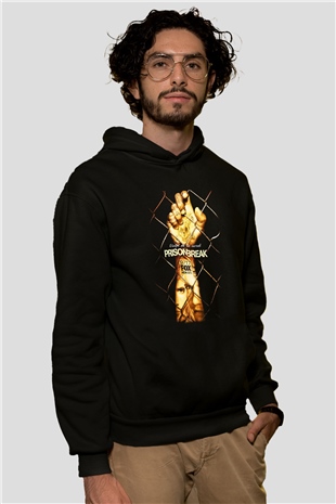 Prison Break Siyah Unisex Hoodie