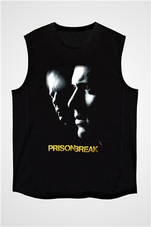 Prison Break Siyah Unisex Kolsuz Tişört