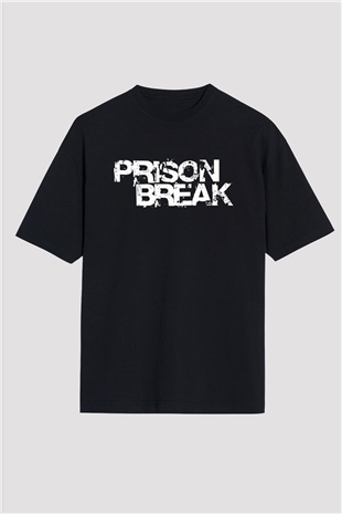 Prison Break Siyah Unisex Oversize Tişört T-Shirt