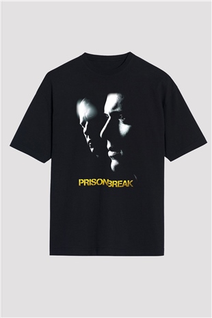 Prison Break Siyah Unisex Oversize Tişört T-Shirt