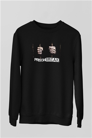 Prison Break Siyah Unisex Sweatshirt