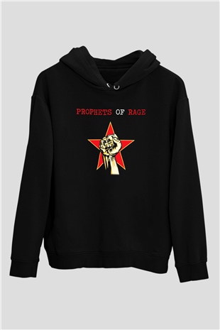 Prophets of Rage Siyah Unisex Hoodie
