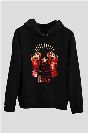 Prophets of Rage Siyah Unisex Kapüşonlu Sweatshirt