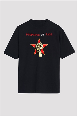 Prophets of Rage Siyah Unisex Oversize Tişört T-Shirt