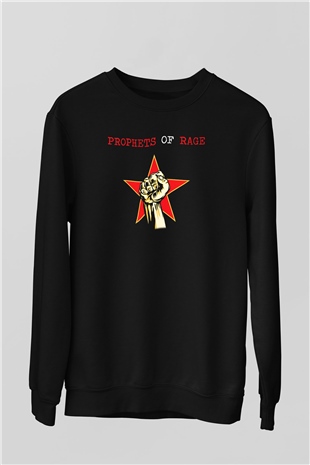 Prophets of Rage Siyah Unisex Sweatshirt