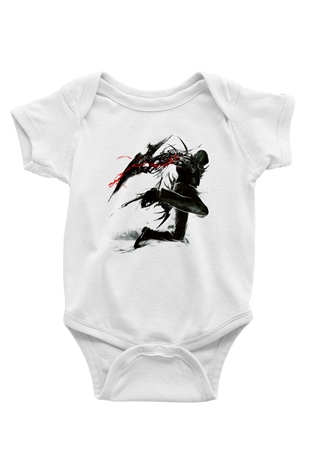 Prototype Baskılı Beyaz Unisex Bebek Body - Zıbın