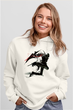 Prototype Beyaz Unisex Hoodie
