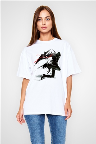 Prototype Beyaz Unisex Oversize Tişört T-Shirt