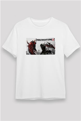 Prototype Beyaz Unisex Tişört T-Shirt