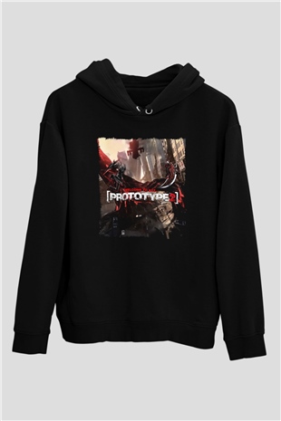 Prototype Siyah Unisex Hoodie