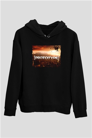 Prototype Siyah Unisex Hoodie