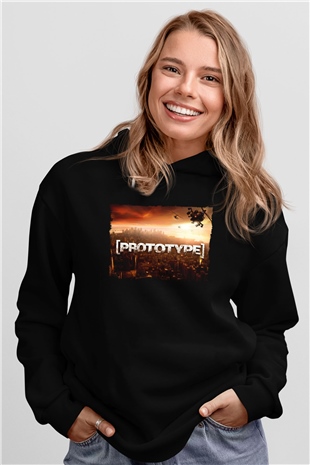 Prototype Siyah Unisex Hoodie