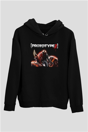 Prototype Siyah Unisex Hoodie