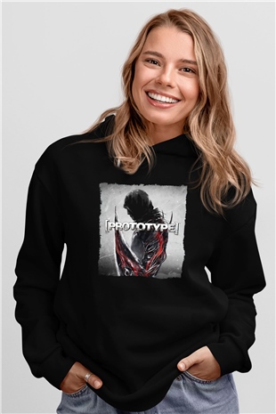 Prototype Siyah Unisex Hoodie