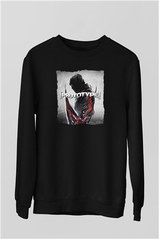 Prototype Siyah Unisex Sweatshirt