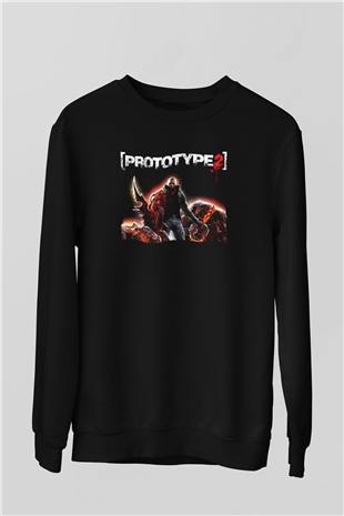 Prototype Siyah Unisex Sweatshirt