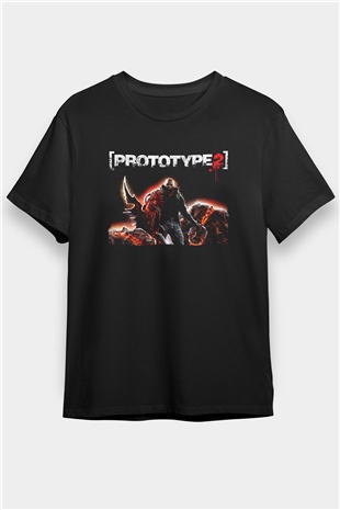Prototype Siyah Unisex Tişört T-Shirt
