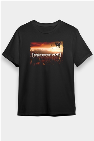 Prototype Siyah Unisex Tişört T-Shirt