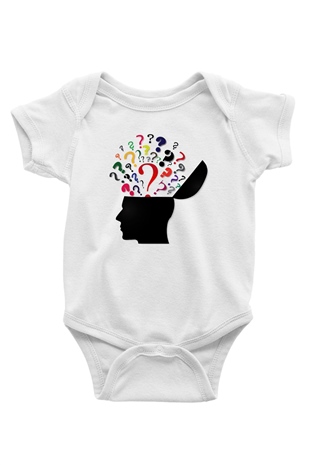 Psikolog Baskılı Beyaz Unisex Bebek Body - Zıbın