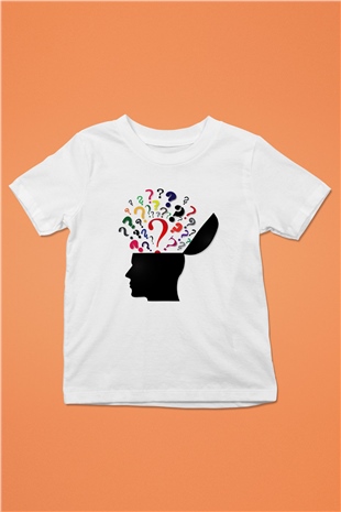 Psikolog Baskılı Beyaz Unisex Çocuk Tişört