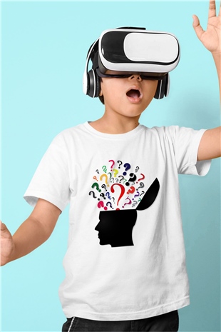 Psikolog Baskılı Beyaz Unisex Çocuk Tişört