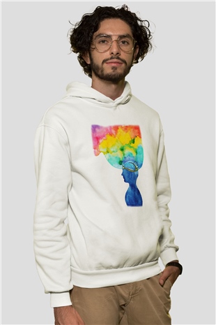Psikolog Beyaz Unisex Hoodie