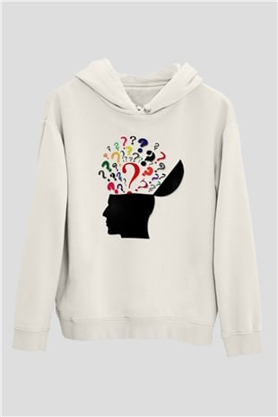 Psikolog Beyaz Unisex Hoodie