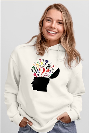 Psikolog Beyaz Unisex Hoodie