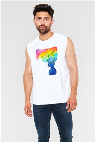 Psikolog Beyaz Unisex Kolsuz Tişört