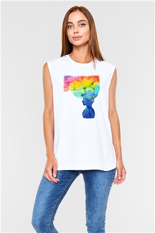 Psikolog Beyaz Unisex Kolsuz Tişört