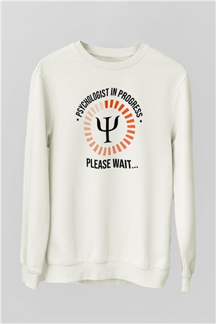Psikolog Beyaz Unisex Sweatshirt