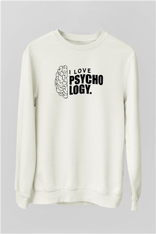 Psikolog Beyaz Unisex Sweatshirt