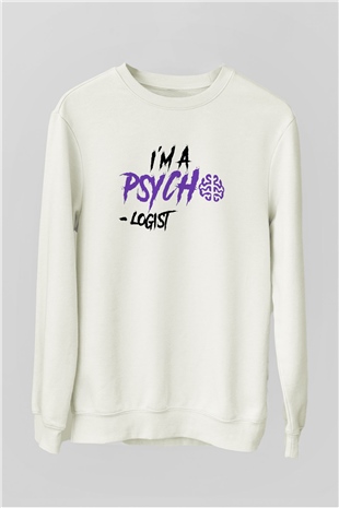 Psikolog Beyaz Unisex Sweatshirt