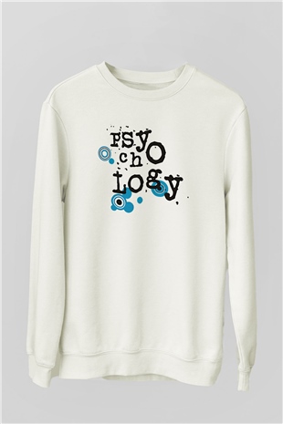 Psikolog Beyaz Unisex Sweatshirt
