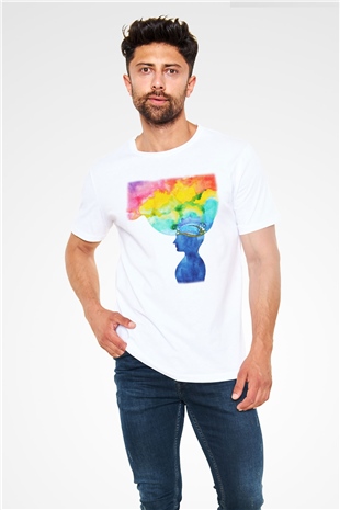 Psikolog Beyaz Unisex Tişört T-Shirt - TişörtFabrikası