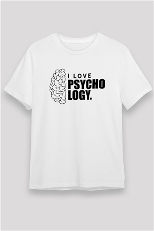 Psikolog Beyaz Unisex Tişört T-Shirt - TişörtFabrikası