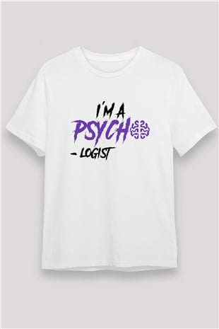 Psikolog Beyaz Unisex Tişört T-Shirt - TişörtFabrikası