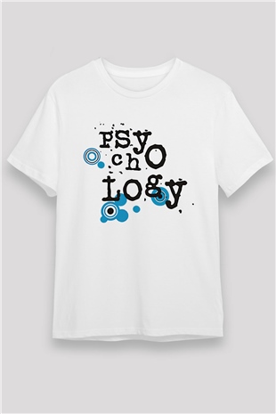 Psikolog Beyaz Unisex Tişört T-Shirt - TişörtFabrikası
