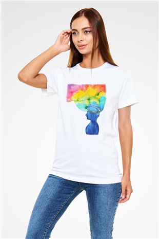 Psikolog Beyaz Unisex Tişört T-Shirt - TişörtFabrikası