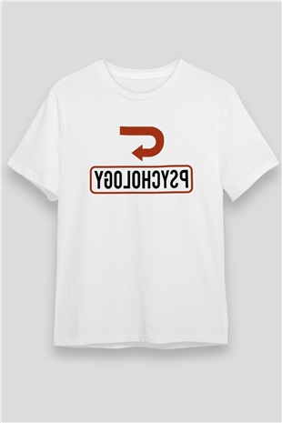 Psikolog Beyaz Unisex Tişört T-Shirt - TişörtFabrikası
