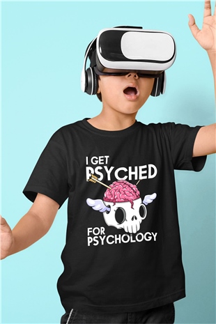 Psikolog Siyah Unisex Çocuk Tişört