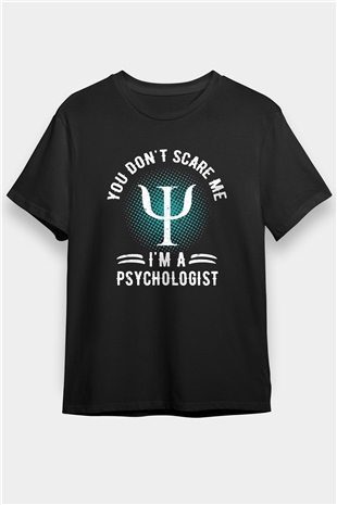 Psikolog Siyah Unisex Tişört T-Shirt - TişörtFabrikası