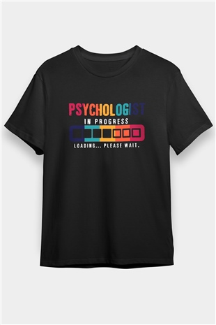 Psikolog Siyah Unisex Tişört T-Shirt - TişörtFabrikası